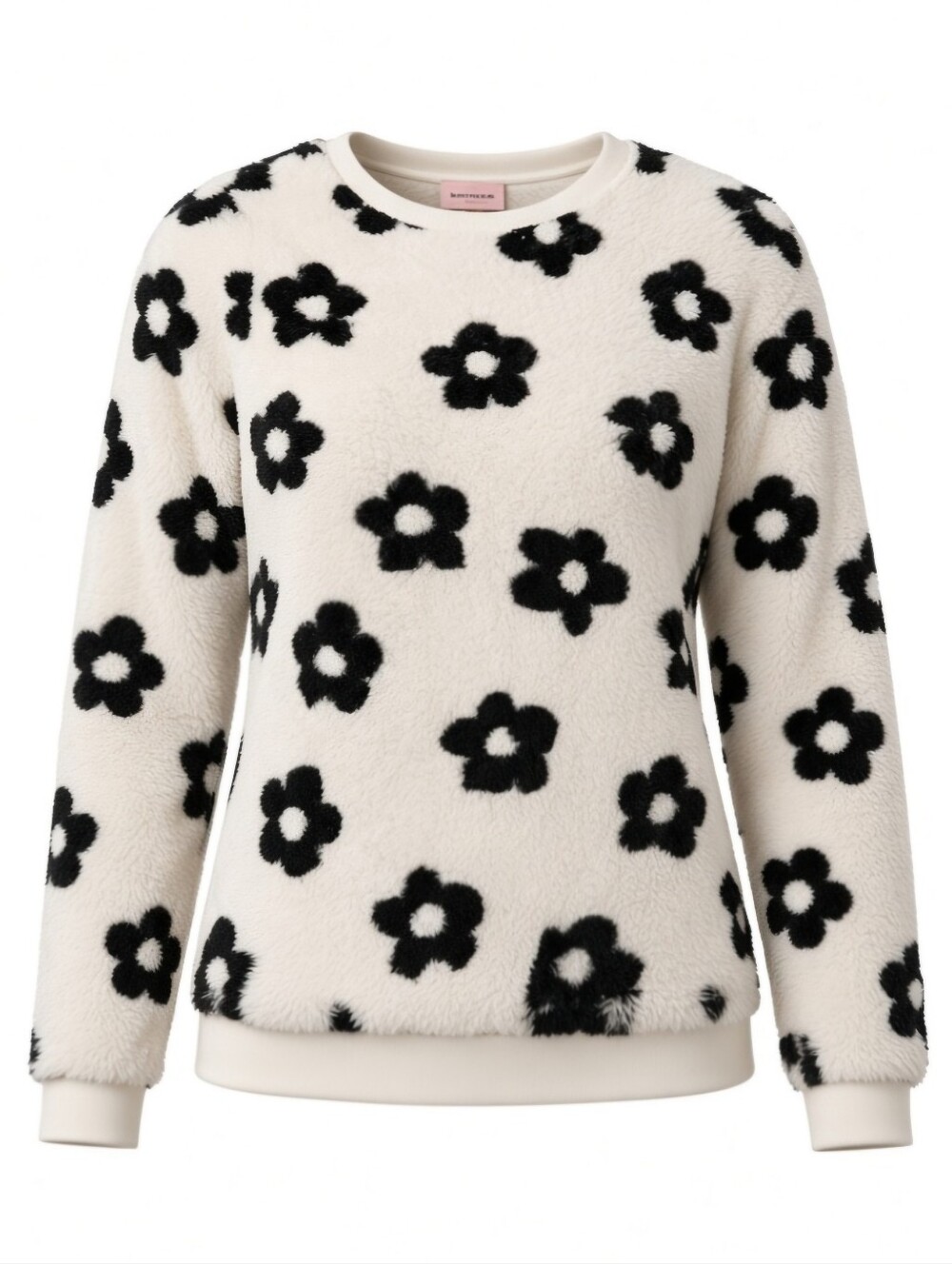 Black and White Floral Top
